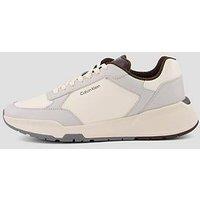 Calvin Klein City Runner Laceup Leatehr Trainers - Off White
