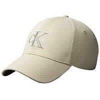 Calvin Klein Men'S Cotton Twill Monogram Embroidered Baseball Cap With Adjustable Closure - Green Essence
