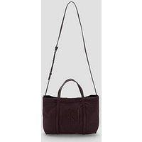 Calvin Klein Nylon Monologo Shoulder Strap Tote Bag - Brown