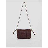 Calvin Klein Nylon Drawstring Small Crossbody Bag - Brown