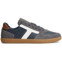 Tommy Hilfiger Mens Tribeca Contrast Panel Lace-Up Trainers - Blue