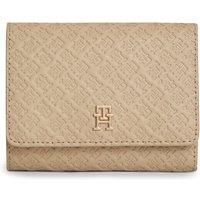 Tommy Hilfiger Hilfiger Icon Debossed Trifold Wallet - Beige