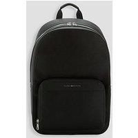 Tommy Hilfiger Metallic Logo Dome Backpack - Black