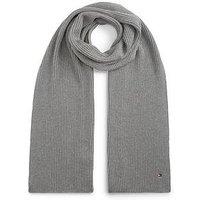 Tommy Hilfiger Hilfiger Flag Scarf With Cashmere - Medium Grey Heather