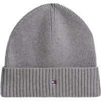 Tommy Hilfiger Men'S Flag Pima Cotton Beanie Hat - Grey