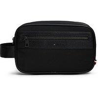 Tommy Hilfiger Logo Textile Washbag - Black