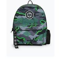 Hype Unisex Glow Camo Badge Backpack - Green