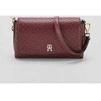 Tommy Hilfiger Eternity Shoulder Bag With Monogram Detail - Raspberry Truffle