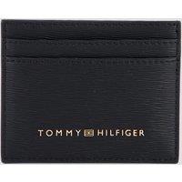 Tommy Hilfiger Modern Metal Logo Credit Card Holder - Black