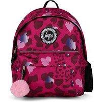 Hype Heart Leopard Backpack - Pink