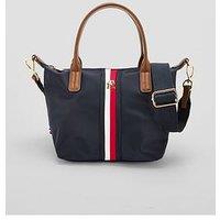 Tommy Hilfiger Popette Stripe Crossbody Mini Tote Bag - Blue