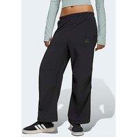Adidas Junior Girls Sports Icon Woven Wide Stretch Jogger - Black