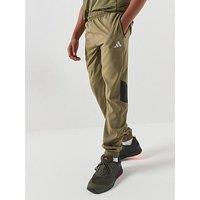 Adidas Junior Boys Tech Apparel Trousers - Green