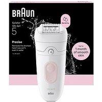 Braun Silk-Epil 5, Wet & Dry Epilator, Easy Hair Removal, Lasting Smooth Skin, 5-000, Flamingo Pink