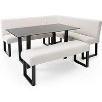 The Very Collection Bennett Table & Boucle Bench Dining Set - Fsc Certified