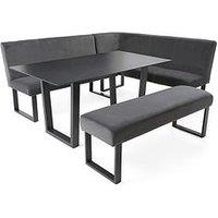 The Very Collection Bennett Table & Velvet Bench Dining Set - Fsc Certified