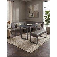 The Very Collection Hudson 160 & Cm Ceramic Top & Dining & Table & Bench Corner & Dining Set - Fsc Certified