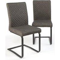 The Very Collection Pair Of Hudson Faux Leather Dining Chairs - Fsc Certified