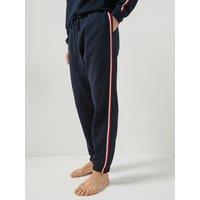 Tommy Hilfiger Mens Global Stripe Drawcord Cotton Pyjama Bottoms - Blue