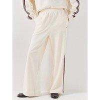 Tommy Hilfiger Global Stripe Wide Leg Lounge Joggers - White
