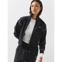 Calvin Klein Jeans Jeans Monogram Contrast Piping Balloon Sleeve Jumper - Black
