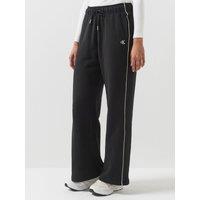 Calvin Klein Jeans Jeans Monogram Embroidery Contrast Piping Terry Joggers - Black
