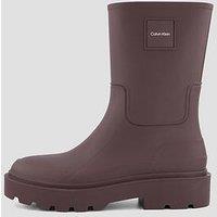 Calvin Klein Rubber Wellington Boot - Brown
