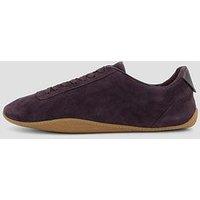 Calvin Klein Women'S Suede Lace Up Ballet Trainers - Brown