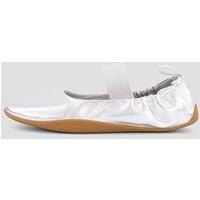 Calvin Klein Metallic Leather Hybrid Ballet Trainers - Silver