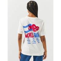 Tommy Jeans Back Graphic Relaxed Jersey T-Shirt - White