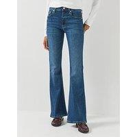 Tommy Hilfiger Luna Mid Rise Flared Jeans - Blue