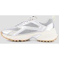 Calvin Klein Metallic Hike Runner Hybrid Trainers - Silver