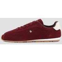 Tommy Hilfiger Th Bella Low Profile Suede Trainers - Red