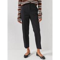Tommy Hilfiger Slim Straight Gabardine Trousers - Black