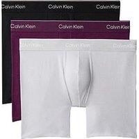 Calvin Klein 3-Pack Cotton Stretch Boxer Briefs - Assorted