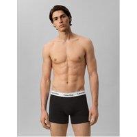 Calvin Klein Mens Relaxed Fit Stretch Cotton 3 Pack Trunks - Assorted