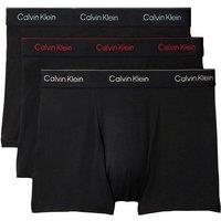 Calvin Klein Mens Relaxed Fit 3 Pack Trunks - Black