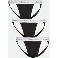 Calvin Klein 3 Pack Jock Strap Briefs - Black