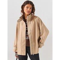 Tommy Hilfiger Cotton Cape Coat - Beige