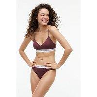Tommy Hilfiger Signature Logo Lift Bralette - Brown
