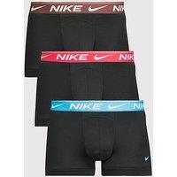 Nike Ultra Comfort 3 Pack Trunks - Black
