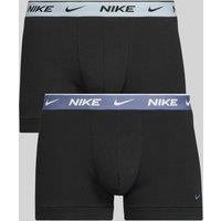 Nike Mens Essential Cotton Stretch Dri-Fit 2 Pack Trunks - Black