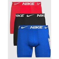 Nike Mens Limited Edition Essential Micro Fibre 3 Pack Boxer Brief - Red/Black/Blue