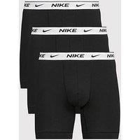 Nike Essential Cotton Stretch 3 Pack Boxer Brief - Black