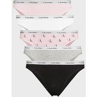 Calvin Klein 5 Pack Low Rise Bikini Briefs Icon Logo