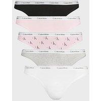 Calvin Klein 5 Pack Thongs Icon Logo