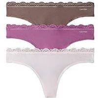Calvin Klein Icon Logo 3 Pack Logo Thong