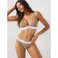 Calvin Klein Icon Infinity Bond Ck Thong - Brown