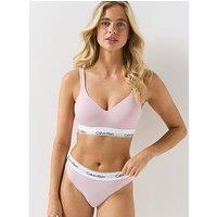 Calvin Klein Womens Icon Cotton Modal Seamless Bikini Briefs - Pink