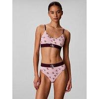 Calvin Klein Graphic Monologo Thong - Pink